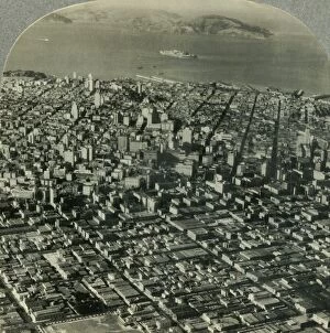 San Francisco, Calif. From an Airplane - Fairchild Aerial Surveys Inc. c1930s. Creator: Unknown