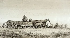 Californian Prints: San Juan Bautista, Published in 1883. Creator: Henry Chapman Ford