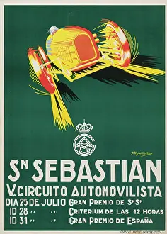 Race Track Prints: San Sebastian, 5th Motor Circuit