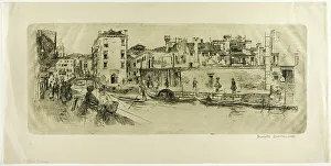 Duvenek Frank Prints: San Trovasso Canal, 1885. Creator: Frank Duveneck