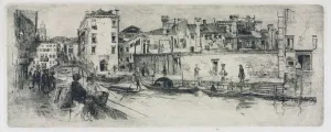 San Trovasso Canal, Venice, 1883. Creator: Frank Duveneck (American, 1848-1919)