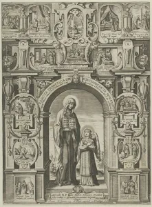 Sancta Francisca de Pontainis Dicta Romana, 1608. Creator: Matthaeus Greuter