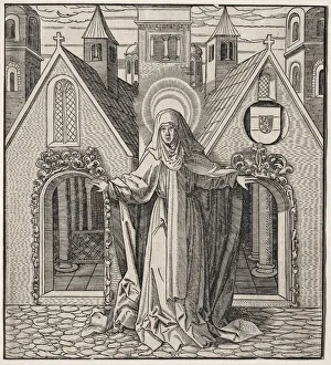 Leonhard Beck German Prints: Sancta Rega, 1512-1516. Creator: Leonhard Beck (German, c. 1480-1542)