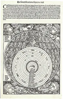 Schedels World History Prints: De sanctificatione septime diei (from the Schedel's Chronicle of the World)