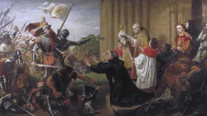 War Of The Roses Gallery: Sanctuary, 1867. Artist: Richard Burchett