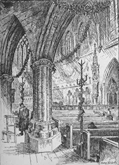 Gothic Style Gallery: The Sanctuary, Farm Street, 1890. Artist: Hume Nisbet