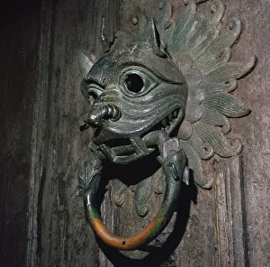 Knocker Prints: Sanctuary Knocker from Durham Cathedral, 12th century