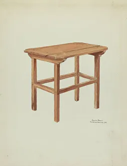 Sanctuary Prints: Sanctuary Table, 1936. Creator: Dayton Brown