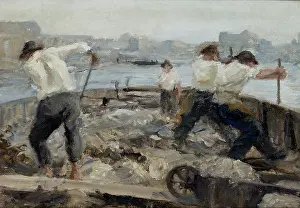 1890 Prints: Sand-Diggers, between 1888-1892. Creator: Ludwik de Laveaux