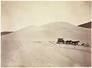 Albumen Print From Wet Collodion Negative Collection: Sand Dunes, Carson Desert, Nevada, 1867. Creator: Timothy H. O Sullivan (American, 1840-1882)