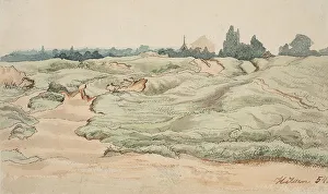 Complex Prints: Sand dunes at Hilden, Germany, 1854. Creator: Werner Holmberg