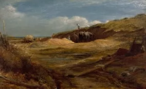 Heath Gallery: The Sand Pits, Hampstead Heath, 1834. Creator: John Linnell