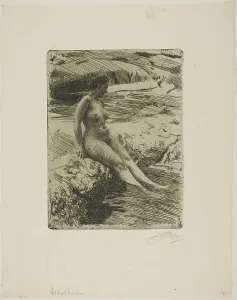 Rock Pool Prints: Sandhamn, 1906. Creator: Anders Leonard Zorn