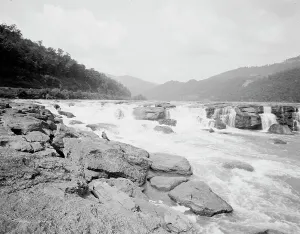 West Virginia Prints: Sandstone Falls, New River, W. Va. c.between 1910 and 1920. Creator: Unknown