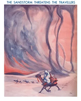 Whirlwind Prints: The Sandstorm Threatens The Travellers, 1935