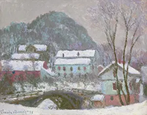 Country Landscape Prints: Sandviken, Norway, snow effect, 1895. Creator: Monet, Claude (1840-1926)
