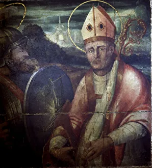 Sant Prints: Sant Fruitos anonymous Painting preserved in the Historical Museum of La Seu in Manresa
