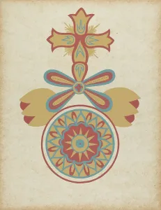 Santa Barbara Mission Doorway Design from the portfolio Decorative Art... 1935/1942. Creator: Unknown. Santa Barbara Mission Doorway Design from the portfolio Decorative Art... 1935/1942. Creator: Unknown