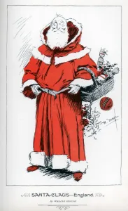Jolly Prints: Santa Claus - England, 1895. Artist: William Dewar