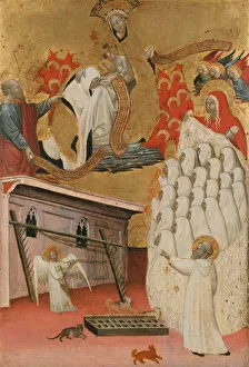 Santa Francesca Romana Clothed by the Virgin, ca. 1445. Creator: Antonio del Massaro da Viterbo