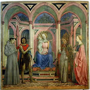 The Santa Lucia de Magnoli Altarpiece, ca 1447. Artist: Veneziano, Domenico (ca 1410-1461) The Santa Lucia de Magnoli Altarpiece, ca 1447. Artist: Veneziano, Domenico (ca 1410-1461)