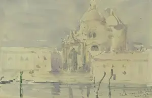 Hardie Prints: Santa Maria della Salute, 1918. Creator: Martin Hardie