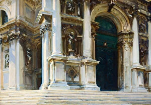 The United States Gallery: Santa Maria della Salute in Venice, 1909. Creator: Sargent, John Singer (1856-1925)