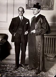 Santiago Casares Quiroga (1884-1950), Spanish politician, with his counsel in the Santiago Casares Quiroga (1884-1950), Spanish politician, with his counsel in the