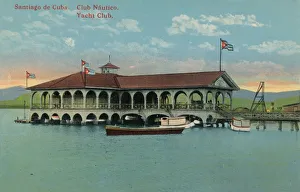 Verandah Prints: Santiago de Cuba. Club Nautico. Yacht Club, c1910