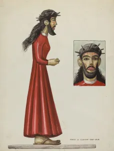 Majel G Collection: Santo 'Christo', c. 1937. Creator: Majel G. Claflin