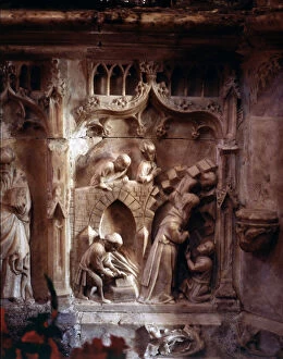 Images Dated 4th May 2007: Santo Domingo de la Calzada (1019-1109), Spanish hermit, relief in his mausoleum