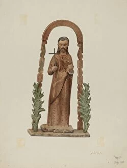 Santo (St. Francis), c. 1941. Creator: Robert W.R. Taylor