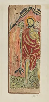 Altarpiece Collection: Santo (St. Joseph), 1939. Creator: Carl O Bergh