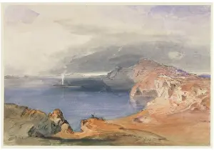 Island Prints: Santorini (Thira), c1843. Creator: Carl Rottmann