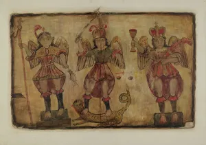 Retablo Prints: Santos Retablos, 1936. Creator: Maude Valle