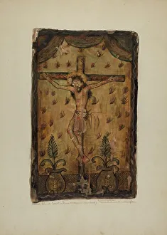 Retablo Prints: Santos Retablos, 1936. Creator: Maude Valle