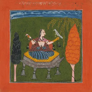 Birdsong Prints: Sanveri Ragini, Page from a Ragamala Series (Garland of Musical Modes), ca. 1700-1710