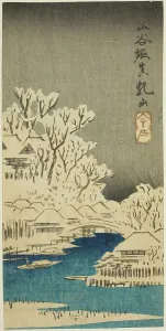 Matsuchi Hill Prints: Sanya Canal and Matsuchi Hill (Sanyabori Matsuchiyama)