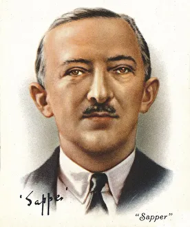 Sapper (Lt-Col Cyril McNeile), 1937. Artists: Unknown, WD & HO Wills Sapper (Lt-Col Cyril McNeile), 1937. Artists: Unknown, WD & HO Wills