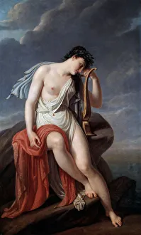 Images Dated 9th February 2011: Sappho on the Lefkadas Cliff, early 19th century