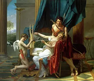 Neoclassical Prints: Sappho and Phaon, 1809. Creator: Jacques-Louis David