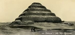 Al Jizah Collection: Saqqara - The Step Pyramid, c1918-c1939. Creator: Unknown