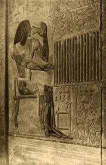 Al Jizah Collection: Saqqara - Tomb of Ptahotep - Mural Decoration, c1918-c1939. Creator: Unknown