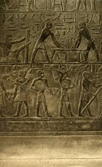 Upper Egypt Prints: Saqqara - Tomb of Ti Mural Paintings, c1918-c1939. Creator: Unknown