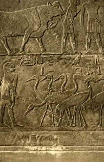 Saqqara - Tomb of Ti Mural Paintings, c1918-c1939. Creator: Unknown
