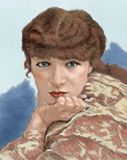 Sarah Bernhardt (1844-1923), French actress, 1882. Creator: Carretero