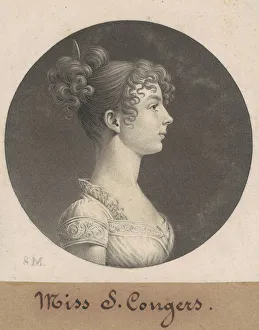 Sarah C. Conyers, 1808. Creator: Charles Balthazar Julien Fevret de Saint-Memin