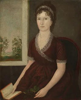 Johnson Joshua Prints: Sarah Ogden Gustin, c. 1805. Creator: Joshua Johnson