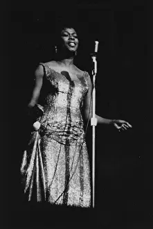 Vaughan Prints: Sarah Vaughan, Count Basie Orchestra, London, 1963. Creator: Brian Foskett