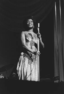 Sarah Gallery: Sarah Vaughan with the Count Basie Orchestra, London, 1963. Creator: Brian Foskett